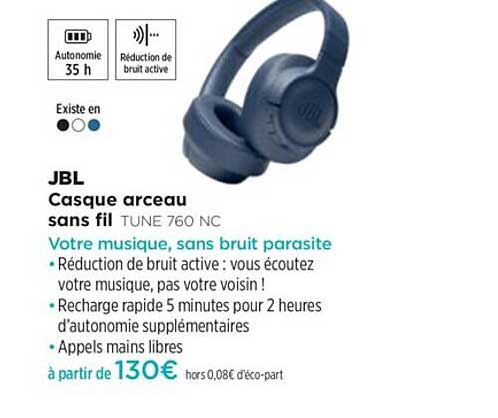 Casque Arceau Sans Fil Tune 760 Nc
