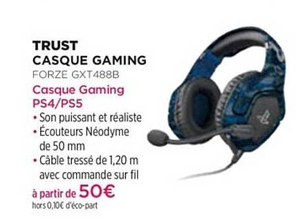 casque gaming trust forze gxt488b