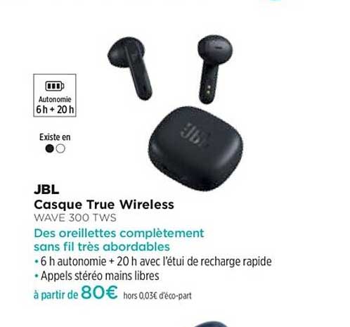 casque true wireless wave 300 tws jbl