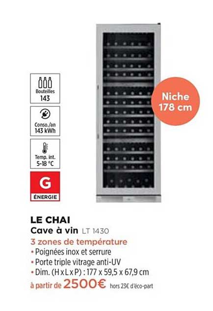 cave à vin le chai lt 1430