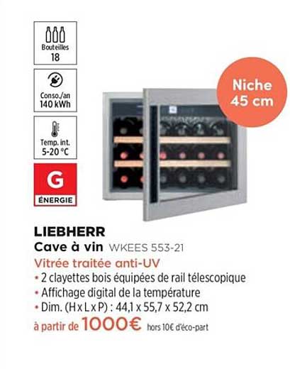 Cave à Vin Liebherr Wkees 553-21