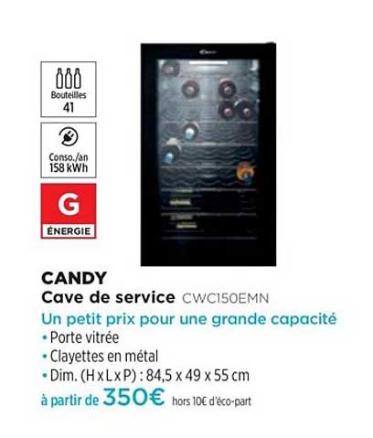 cave de service  candy cwc150emn