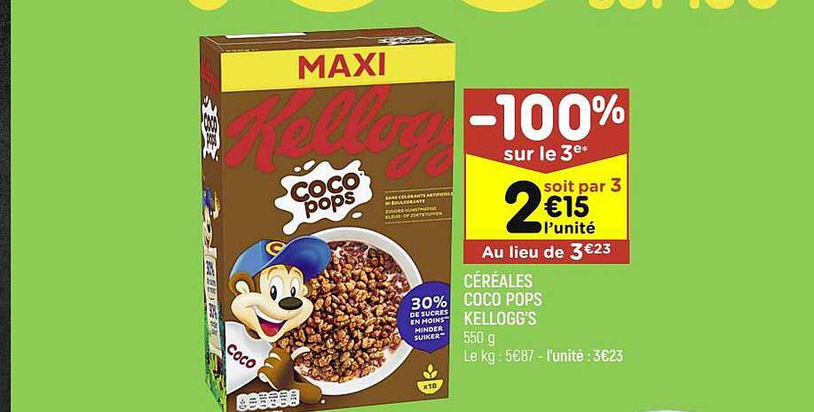 Céréales Coco Pops Kellogg's