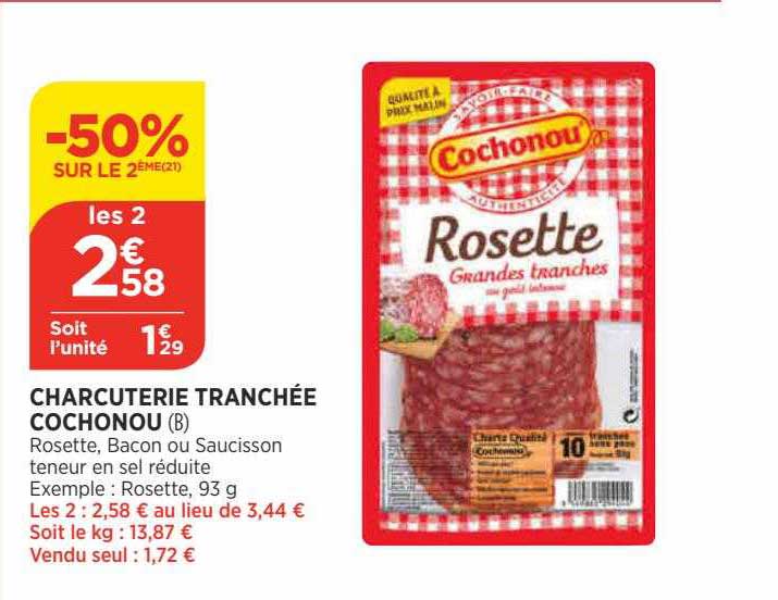 Charcuterie Tranchée Cochonou