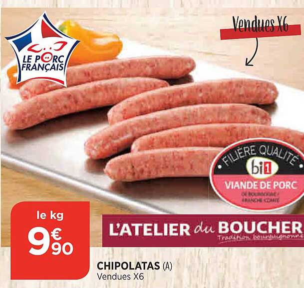 chipolatas l'atelier du boucher