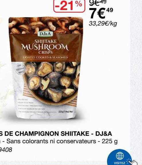 Chips De Champignon Shiitake - Dj&a