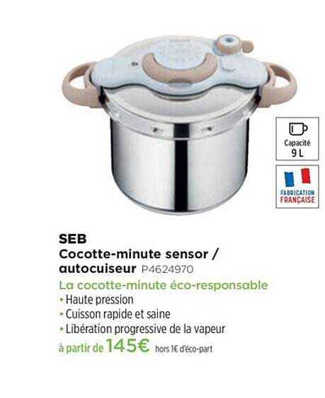 cocotte-minute sensor - autocuiseur p4624970 seb