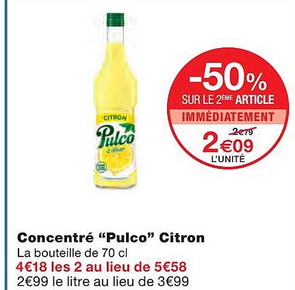 Concentré "pulco" Citron