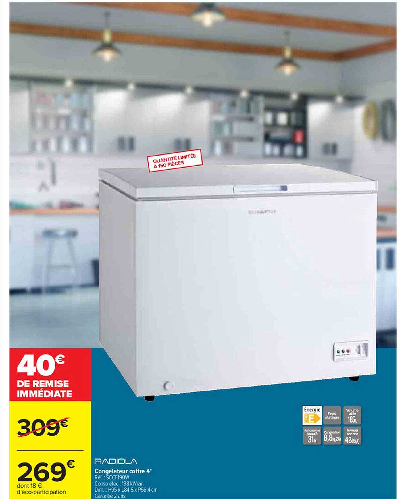 Congélateur Coffre 4" Radiola