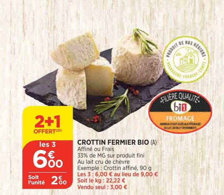 Crottin Fermier Bio