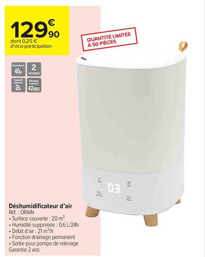 déshumidificateur d'air