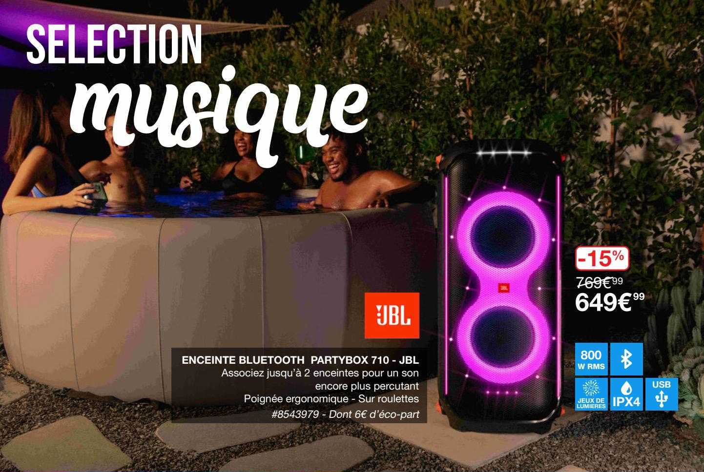 enceinte bluetooth partybox 710 - jbl