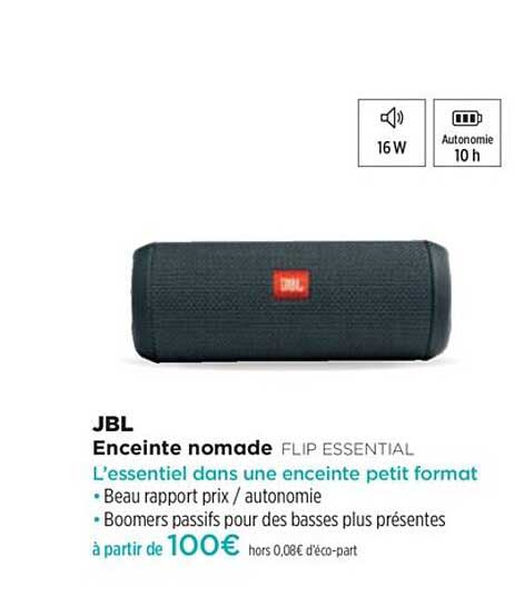 enceinte nomade flip essential jbl