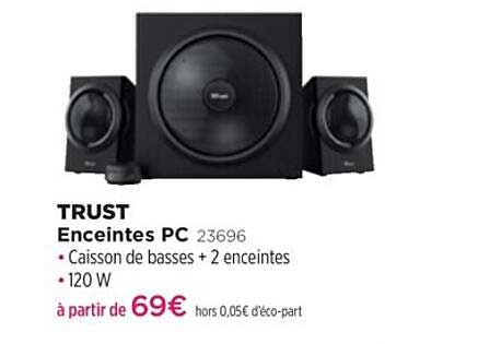 enceintes pc trust 23696