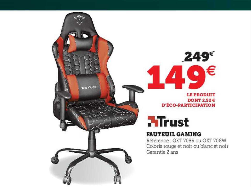 Fauteuil Gaming Trust