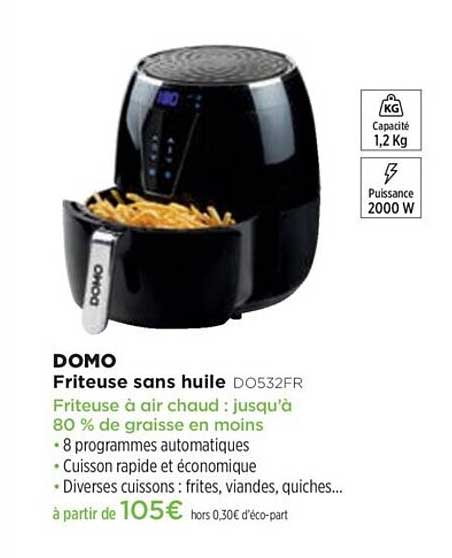 Friteuse Sans Huile Domo  Do532fr