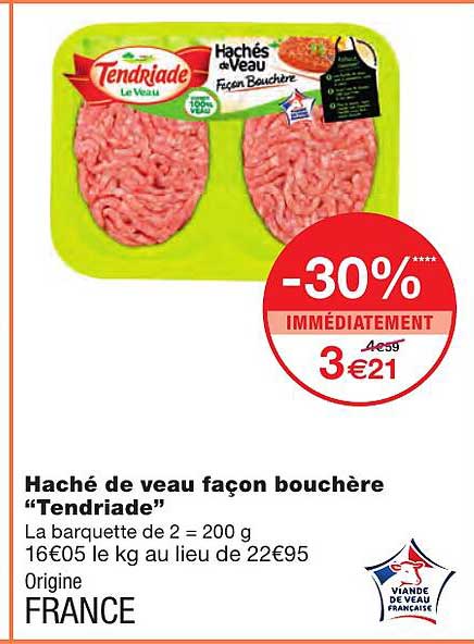 haché de veau façon bouchère "tendriade"