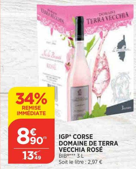 igp corse domaine de terra vecchia rosé