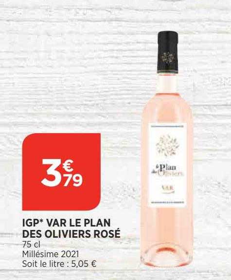 igp var le plan des oliviers rosé