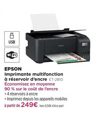 Imprimante Multifonction à Réservoir D'encre Epson Et-2810