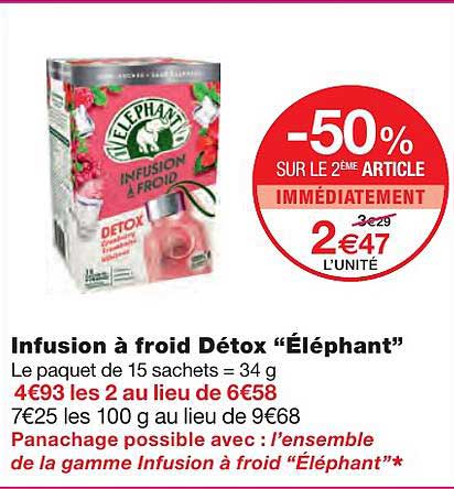 Infusion à Froid Détox "éléphant"