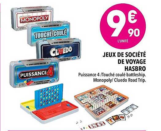 Jeux De Société De Voyage Hasbro