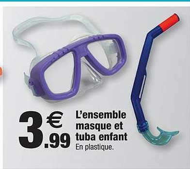 l'ensemble masque et tuba enfant