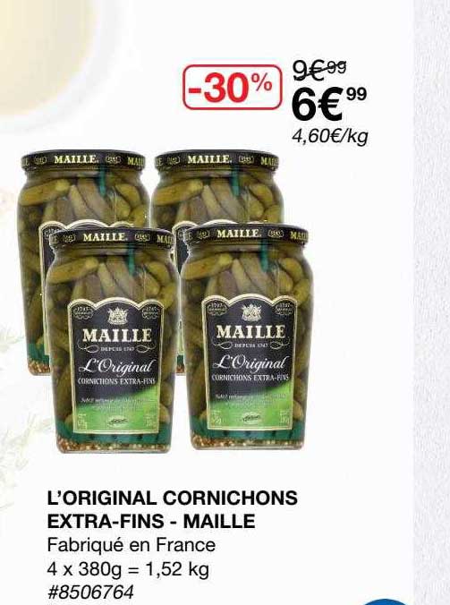 L'original Cornichons Extra-fins - Maille