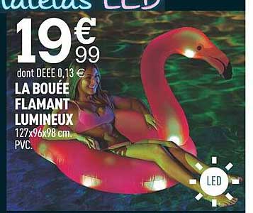 la bouée flamant lumineux