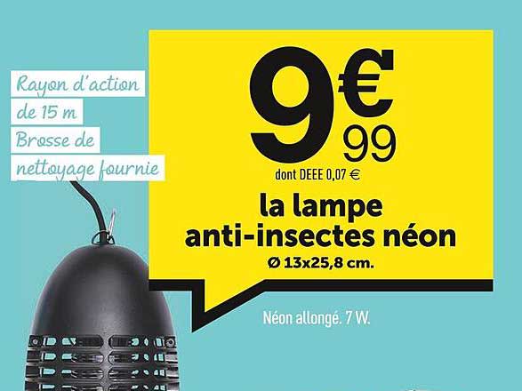 la lampe anti-insectes néon