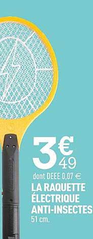la raquette électrique anti-insectes