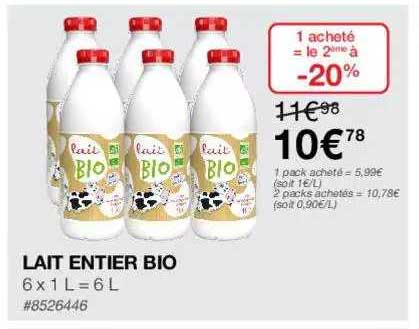 Lait Entier Bio