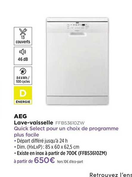 lave-vaisselle aeg ffb53610zw