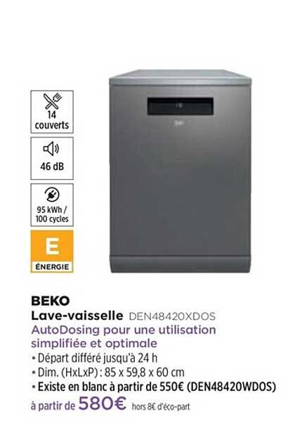 lave-vaisselle beko den48420xdos