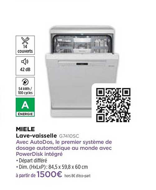 lave-vaisselle miele g7410sc