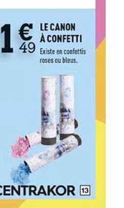 le canon à confetti