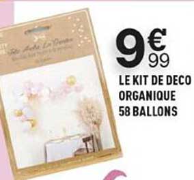 le kit de déco organique 58 ballons