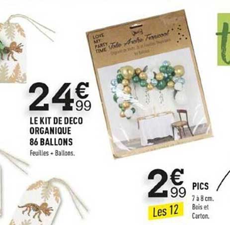 le kit de déco organique 86 ballons