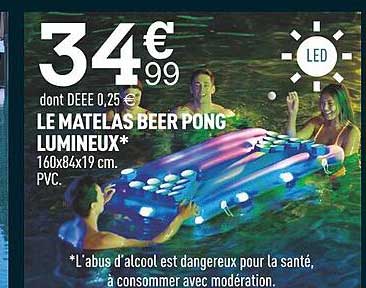 Le Matelas Beer Pong  Lumineux