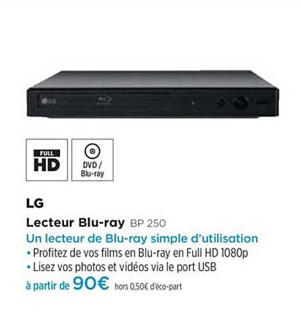 lg lecteur blue-ray bp 250