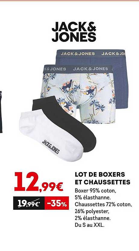 lot de boxers et chaussettes jacks & jones