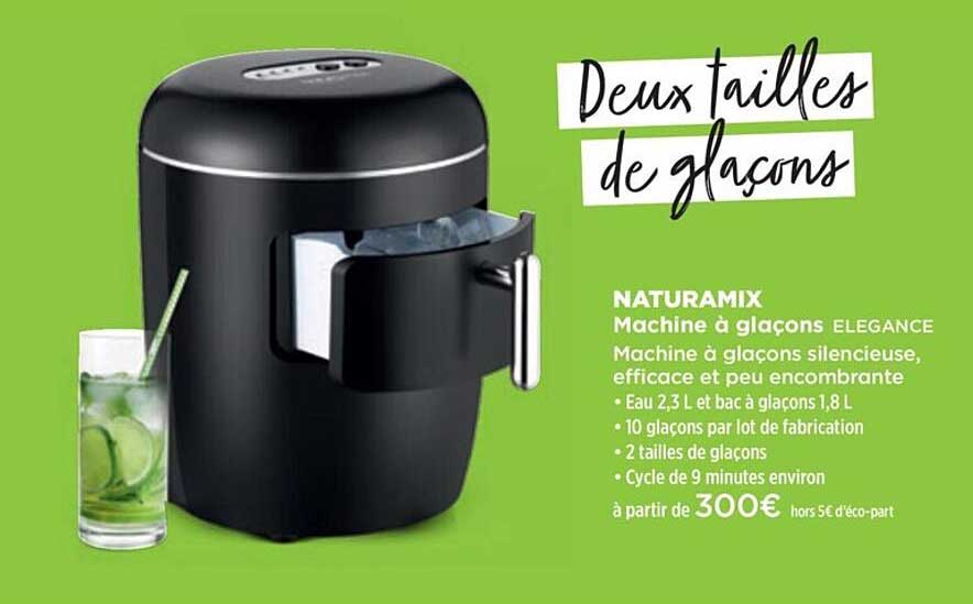 machine à glaçons elegance, machine à glaçons silencieuse, efficace et peu encombrante naturamix