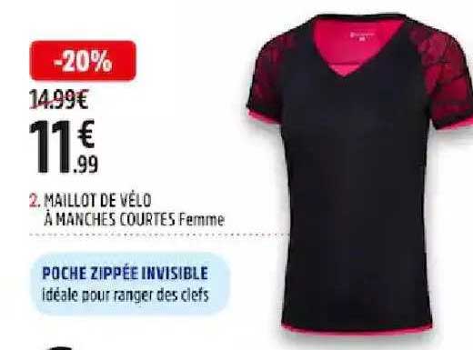 maillot de vélo à manches courtes femme