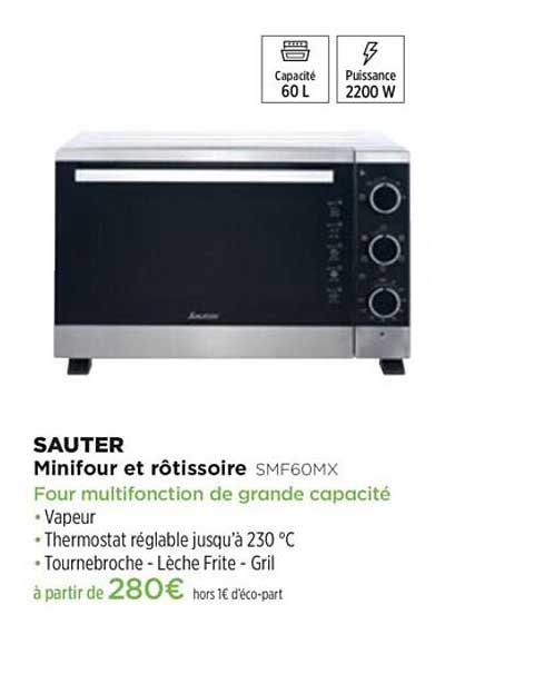 Minifour Et Rôtissoire Sauter Smf60mx