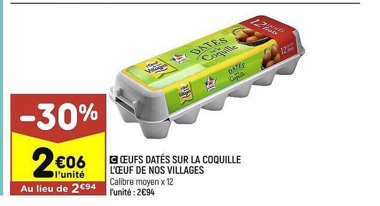 oeufs datés sur la coquille l'œuf de nos villages