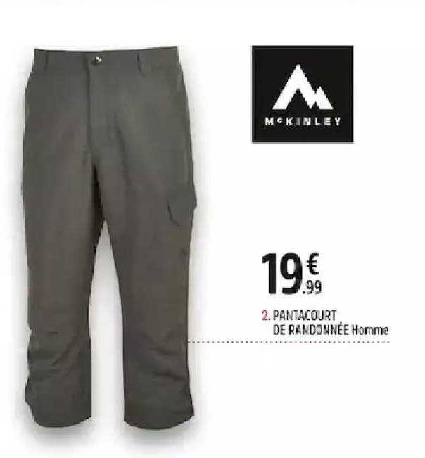 pantacourt de randonnée homme mc kinley