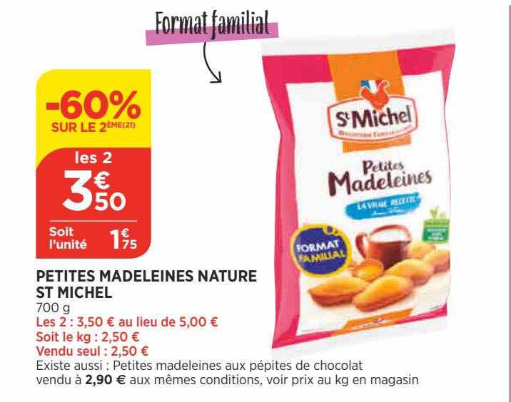 petites madeleines nature st michel