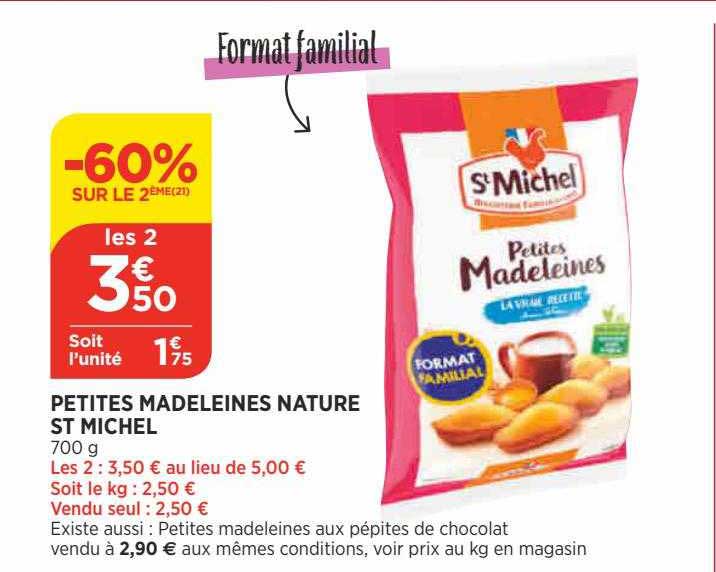 petites madeleines nature st michel