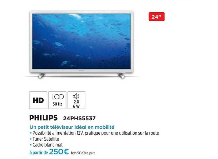 philips 24phs5537 un petit téléviseur idéal en mobilité