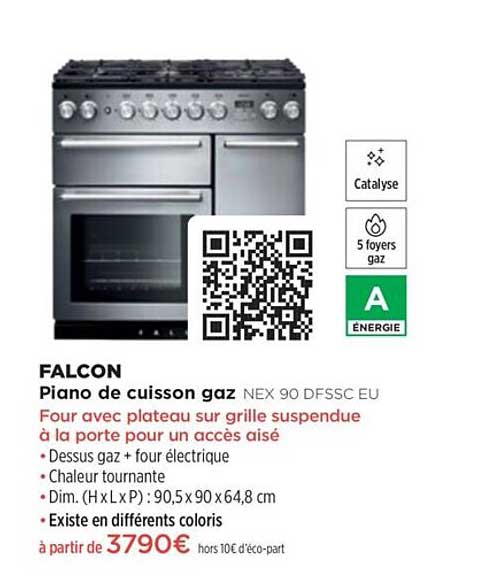 piano de cuisson gaz falcon nex 90 dfssc eu